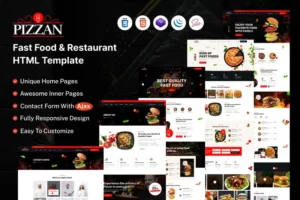 Mua Pizzan - Fast Food and Restaurant HTML Template giá rẻ