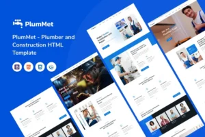 Mua PlumMet - Plumber and Construction HTML Template giá rẻ