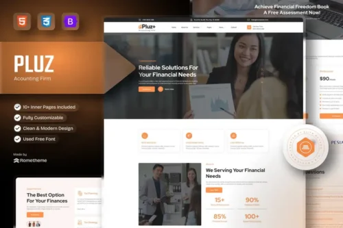 Mua Pluz - Accounting Firm HTML Template giá rẻ