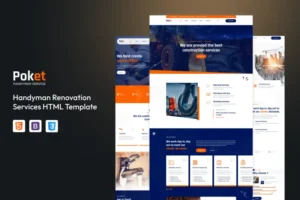 Mua Poket - Handyman Renovation Services HTML Template giá rẻ