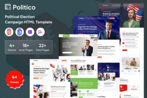Mua Political Party & Candidate HTML Template giá rẻ