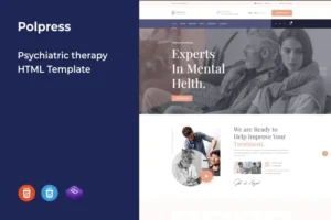 Mua Polpress – Psychiatric therapy HTML Template giá rẻ
