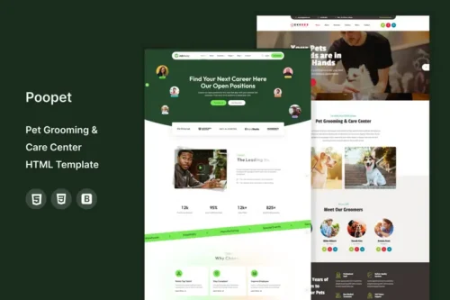 Mua Poopet - Pet Grooming & Care Center HTML Template giá rẻ