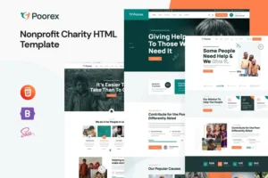 Mua Poorex - Nonprofit Charity HTML Template giá rẻ