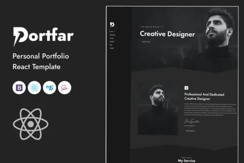 Mua Portfar - Personal Portfolio React Template giá rẻ