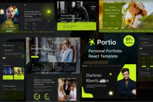 Mua Portio | Personal Portfolio Resume React Template giá rẻ