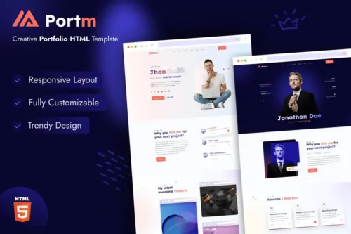 Mua Portm - Personal Portfolio Template giá rẻ