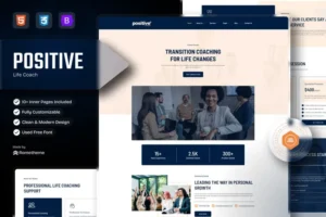 Mua Positive - Life Coach & Public Speaker HTML giá rẻ