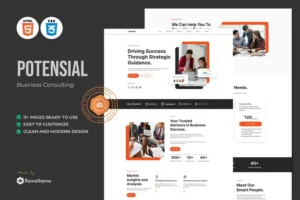 Mua Potensial - Business Consulting HTML Template giá rẻ