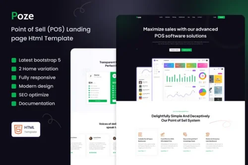 Mua Poze - Point of Sale (POS) HTML Landing Page giá rẻ