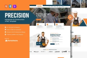 Mua Precision - Handyman & Construction HTML Template giá rẻ