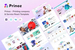 Mua Prinoz - Printing company & Service React Template giá rẻ