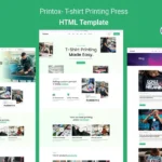 Printox- T-shirt Printing Press HTML Template