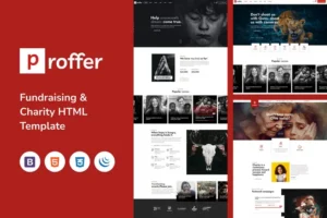 Mua Proffer - Fundraising & Charity HTML Template giá rẻ
