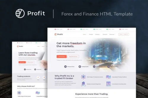 Mua Profit - Forex and Finance HTML Template giá rẻ