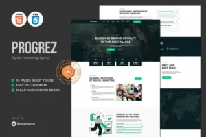 Mua Progrez - Marketing Agency HTML Template giá rẻ