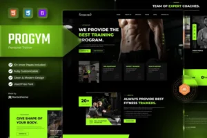 Mua Progym - Personal Trainers & Fitness HTML Template giá rẻ