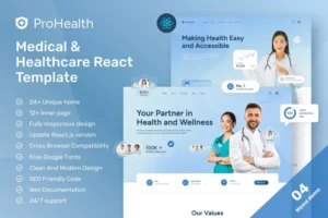 Mua ProHealth - Medical & Healthcare ReactJS Template giá rẻ