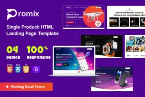 Mua Promix - Single Product HTML Landing Page Template giá rẻ