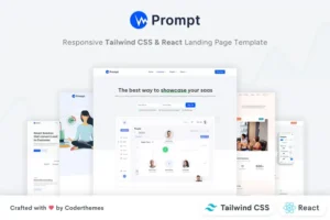Mua Prompt - Tailwind CSS & React Multipurpose Landing giá rẻ