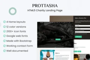Mua Prottasha - Bootstrap Charity Landing Page giá rẻ