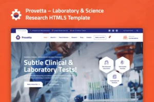 Mua Provetta – Laboratory & Science HTML5 Template giá rẻ
