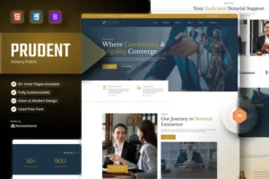 Mua Prudent - Notary Public & Legal Services HTML giá rẻ