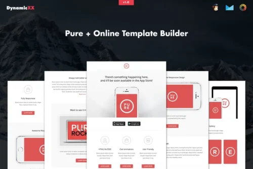 Mua Pure - Responsive APP Email Template giá rẻ