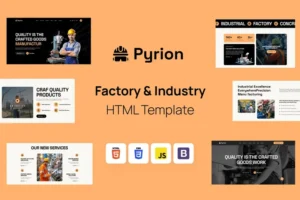 Mua Pyrion - Factory & Industry HTML Template giá rẻ