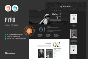 Mua Pyro - Writer Portfolio HTML Template giá rẻ