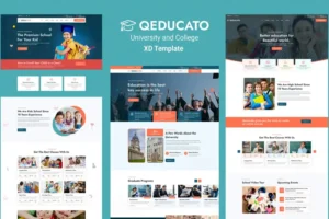Mua Qeducato - University and College XD Template giá rẻ