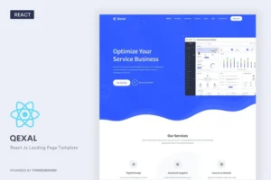 Mua Qexal - React Js Landing Page Template giá rẻ