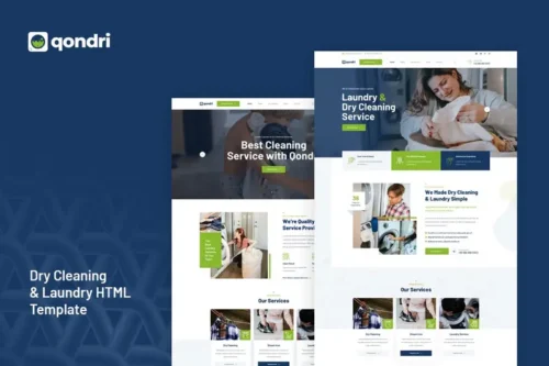 Mua Qondri - Dry Cleaning & Laundry HTML Template giá rẻ