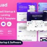 Quad – SaaS Startup & Software Landing Page HTML5