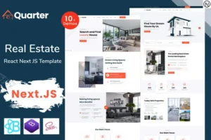 Mua Quarter - Real Estate React NextJS Template giá rẻ