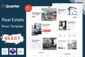 Mua Quarter - Real Estate React Template giá rẻ