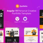 Qurifolio – Angular 19 Personal Creative Portfolio