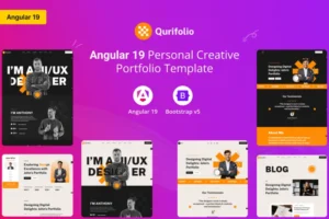 Mua Qurifolio - Angular 19 Personal Creative Portfolio giá rẻ