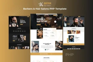 Mua Qutter - Barbers & Hair Salons PHP Template giá rẻ
