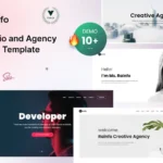 Rainfo – Vue JS Minimal Agency and Portfolio Templ
