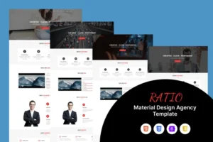 Mua Ratio - Material Design Agency HTML Template giá rẻ
