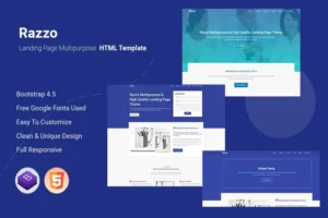 Mua Razzo - Multipurpose Responsive Bootstrap Landing giá rẻ
