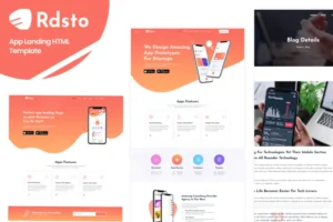 Mua Rdsto - App Landing HTML Template giá rẻ