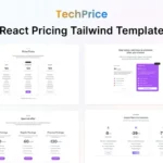 React Tailwind Pricing Table Template – Techprice