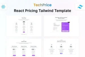Mua React Tailwind Pricing Table Template - Techprice giá rẻ