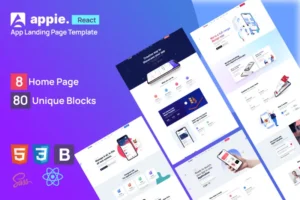 Mua React Website Template giá rẻ