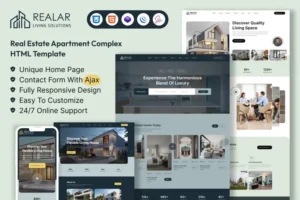 Mua Realar - Real Estate Apartment Complex HTML Templa giá rẻ