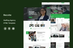 Mua Recvite - Staffing Agency HTML Template giá rẻ