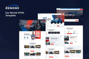 Mua Remons - Car Rental HTML Template giá rẻ