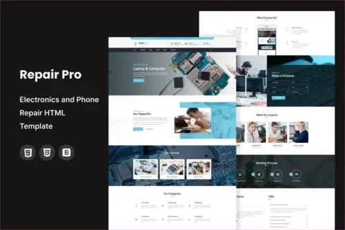 Mua Repair Pro -Phone Repair HTML Template giá rẻ